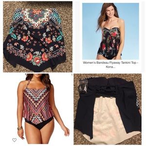 Never worn Bandeau Flyaway Tankini Top - Kona Sol